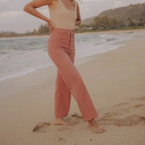 Mollusk Painter Coral Straight Leg Pants